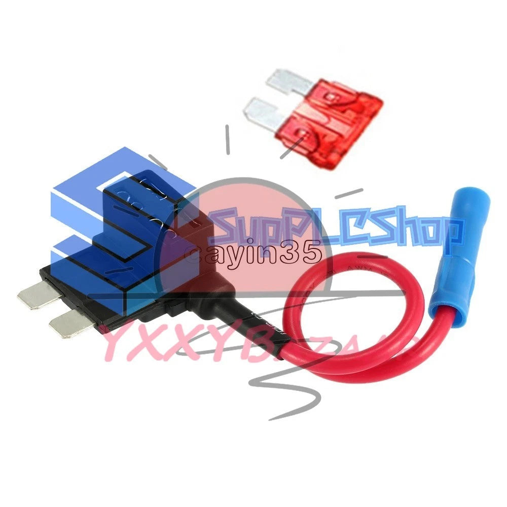 12V Car Add-a-circuit Fuse TAP Adapter Standard ATM APM Auto Blade Fuse Holder U