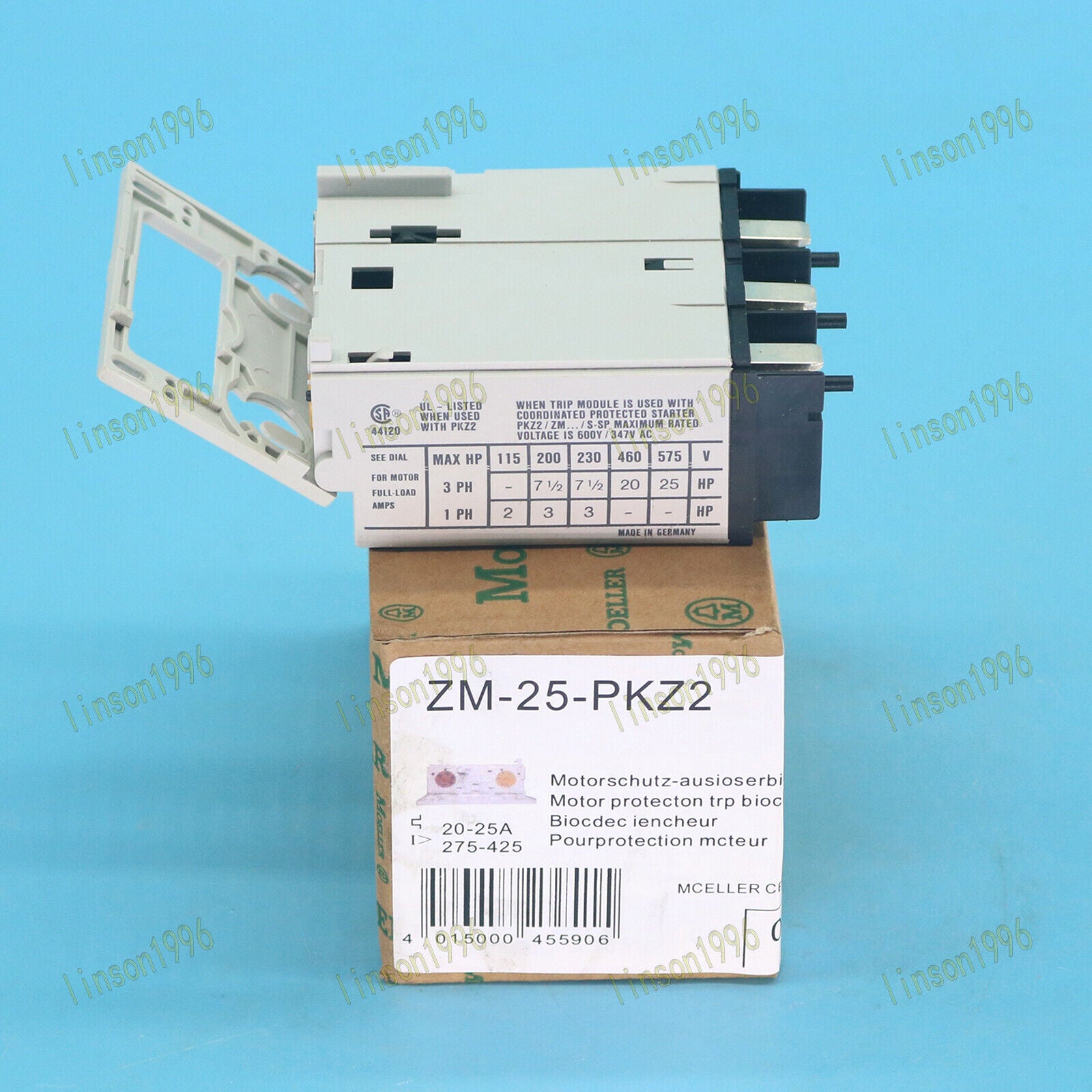 new  Eaton MOELLER ZM-25-PKZ2 motor protector SHIP Eaton