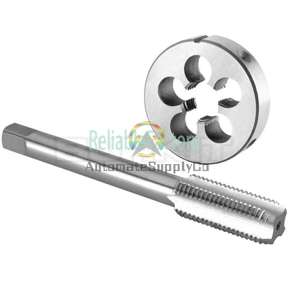 1/2"-20 UNF Tap and Die Set Left Hand, 1/2 x 20 UNF Thread Tap and Round Die