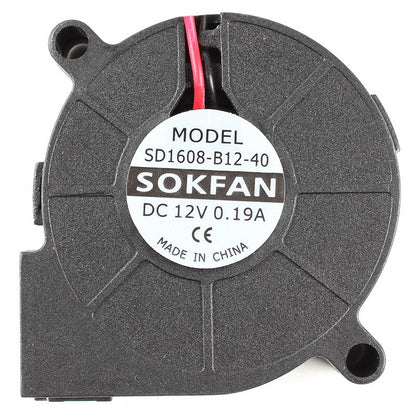 SOKFAN SD1608-B12-40 12V 0.19A  2-wire blower ball cooling fan
