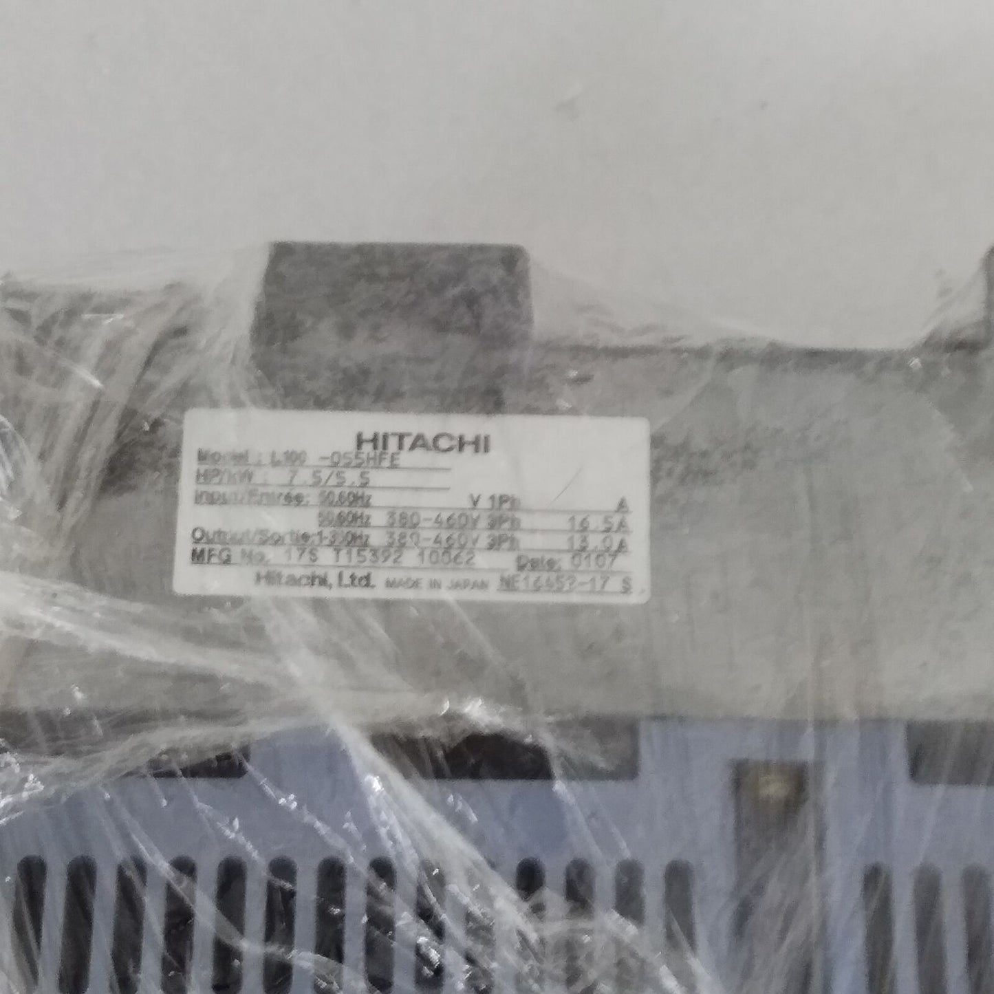 Used Hitachi L100-055HFE Inverter, Within 24 Hours, refurbished - HITACHI