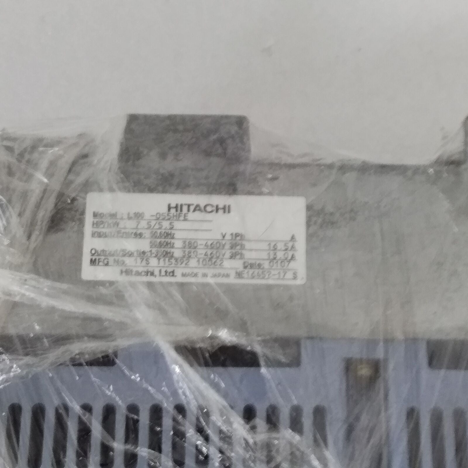 Used Hitachi L100-055HFE Inverter, Within 24 Hours, refurbished - HITACHI