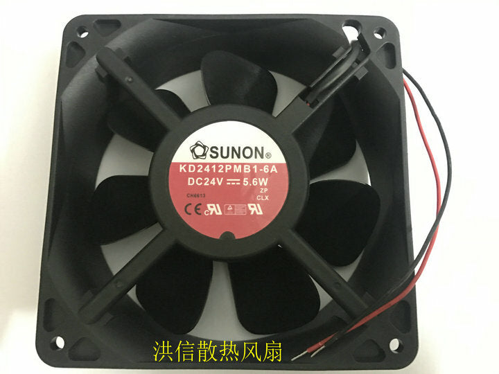 1pcs  SUNON KD2412PMB1-6A DC24V 5.6W 12cm 12038 Inverter Fan 2wire