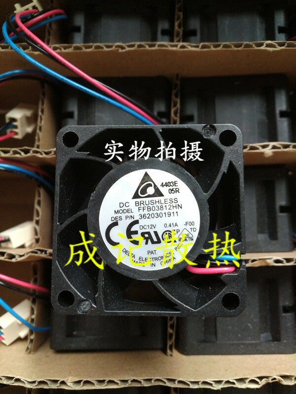 1pcs Delta FFB03812HN-F00 3828 3.8CM 12V 0.41A 3-wire fan