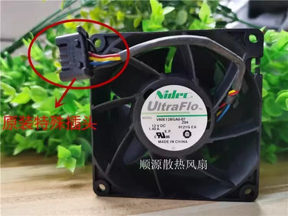 NIDEC V80E12BGA5-07 8038 DC12V 1.4A 8CM 4-Wire Server Fan