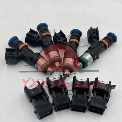 4X Bosch 0280158117 52lb 550cc Fuel Injectors For EV14 A4 TT Golf Jetta Passat