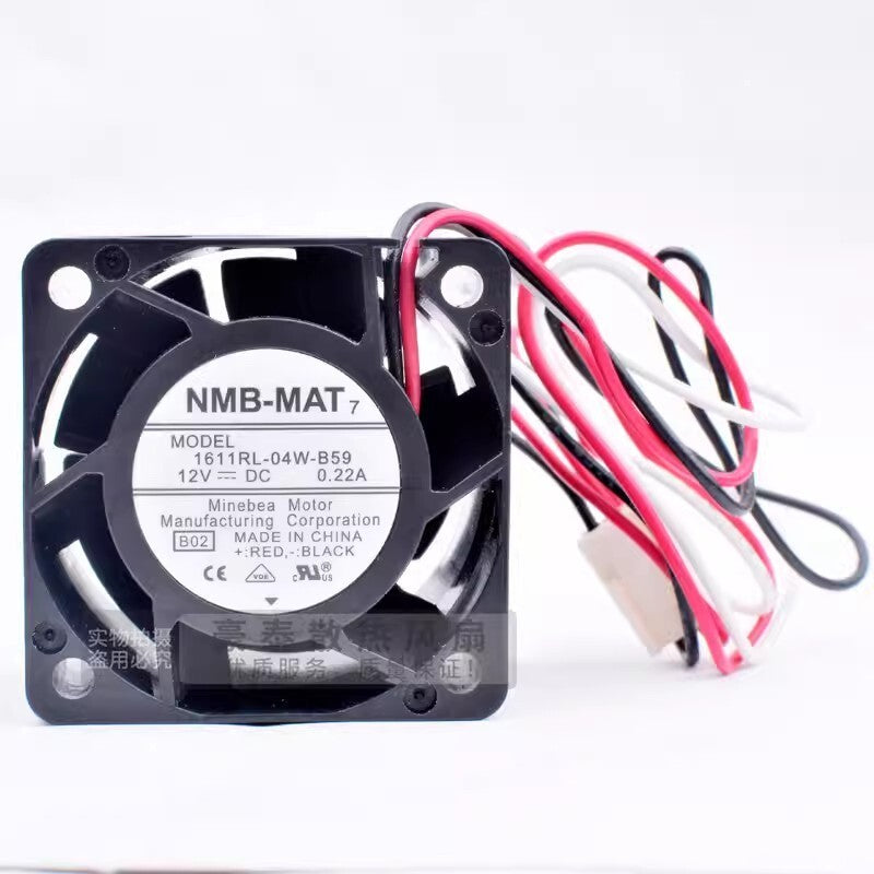 NMB 1611RL-04W-B59 4028 DC12V 0.22A 3-Wire Server Cooling Fan