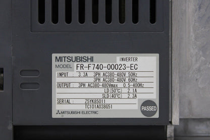 used Mitsubishi FR-F740-00023-EC Drive - MITSUBISHI