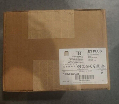 193EC2CB E3 Plus Overload Relay - NEW FACTORY SEALED