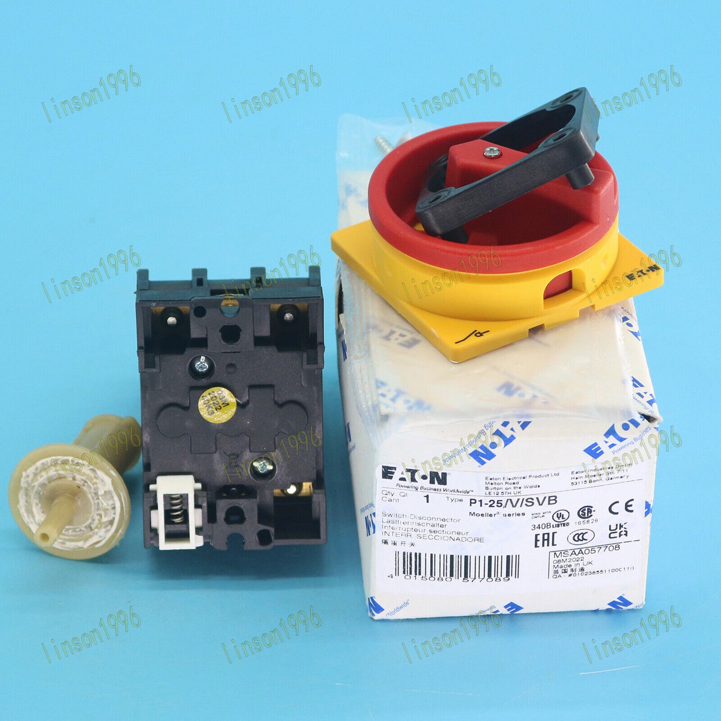 1-Piece Eaton Moeller P1-25/V/SVB Isolation Switch Fast Delivery - EATON