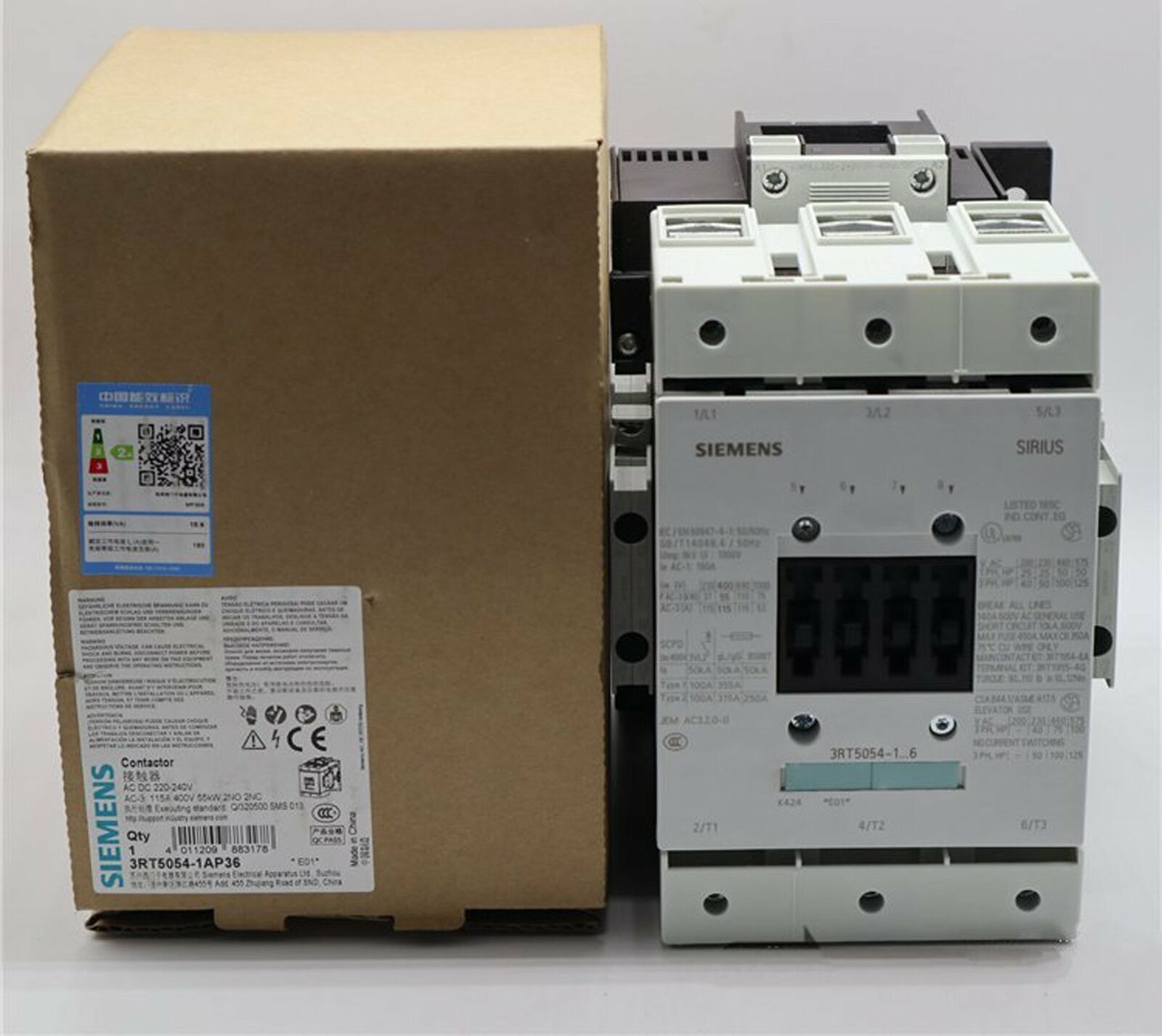 new  SIEMENS Contactor 3RT5054-1AP36 1A..6 220V 115A Fast Delivery