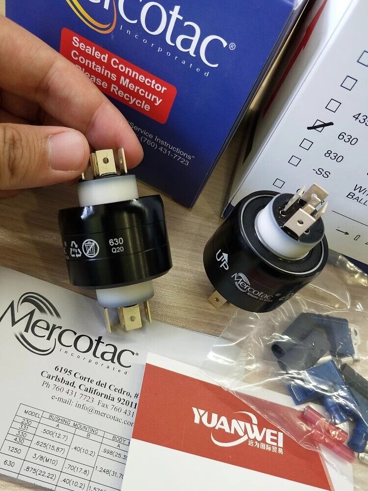 new 1pcs MERCOTAC Mercury Conductive Slip Ring 630 Rotary Connector - MERCOTAC