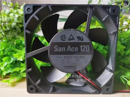 Sanyo 9G1212E403 12025 DC12V 0.58A 12CM 2-Wire Ball Cooling Fan