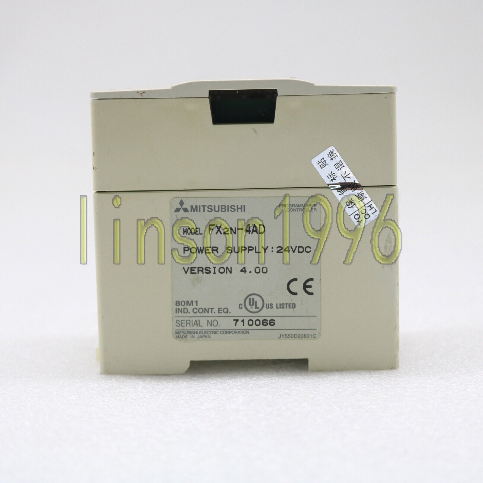 Mitsubishi FX2N-4AD Power Supply Module Tested Good Condition - MITSUBISHI