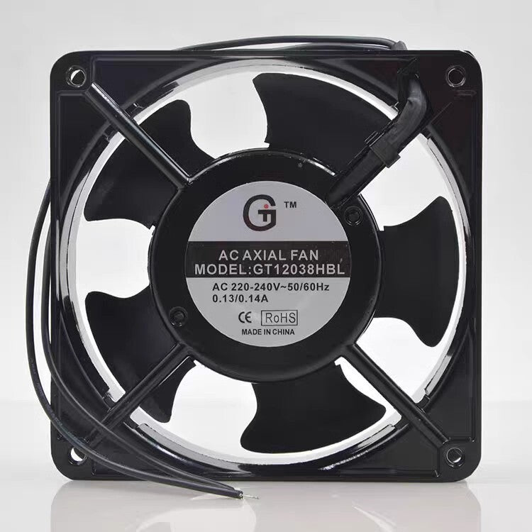 GT GT12038HBL 12038 AC220V-240V 0.13A/0.14A 12CM Axial Cooling Fan
