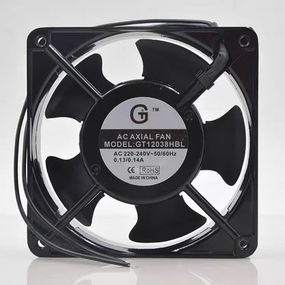 GT GT12038HBL 12038 AC220V-240V 0.13A/0.14A 12CM Axial Cooling Fan