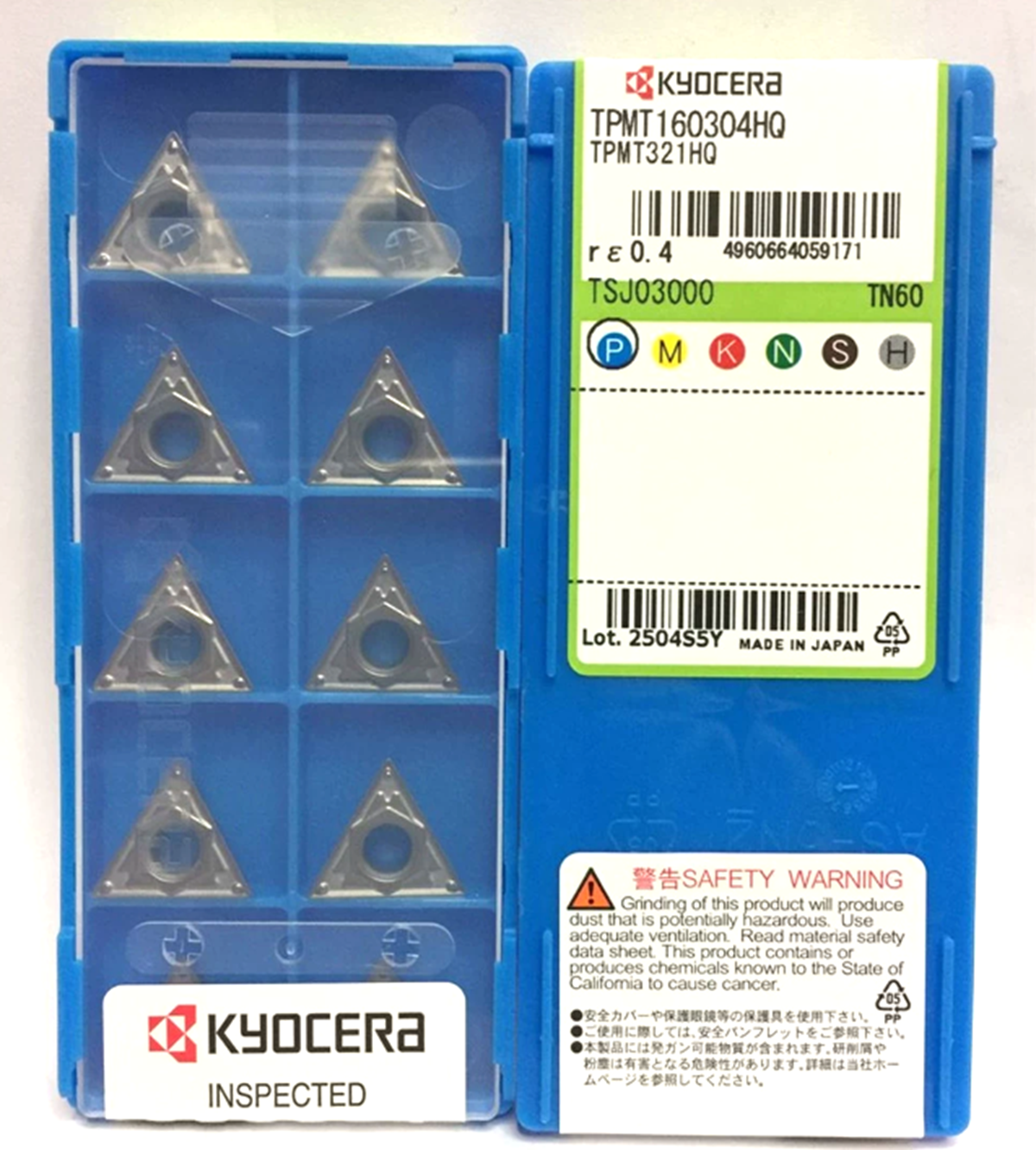 10PCS/ KYOCERA TPMT160304HQ TN60 TPMT321HQ Cermet Inserts KYOCERA