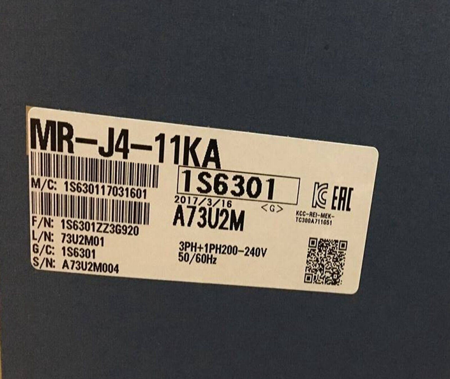 Mitsubishi MRJ411KA Servo Drive - MITSUBISHI