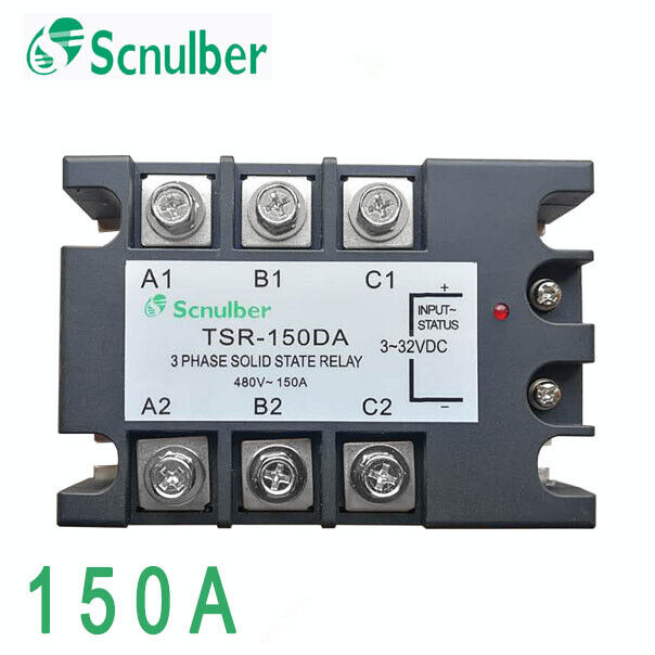 new Scnulber Three-phase Solid-state Relay TSR-150DA DC Control AC 480V~150A - SCNULBER