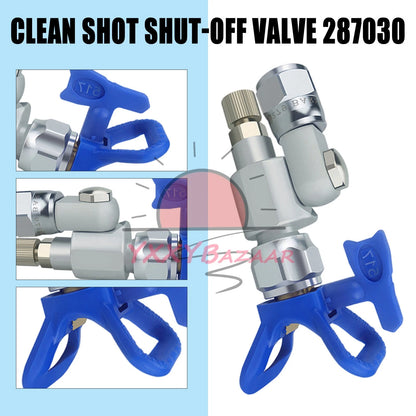 Clean Shot Shut-Off Valve 287030 For Paint Gun Pole Extensions With 517 Tip