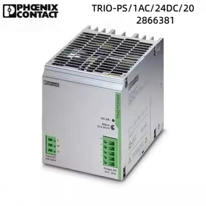 new 1pcs Phoenix 2866381 TRIO-PS/1AC/24DC/20 Switching Power Supply - PHOENIX