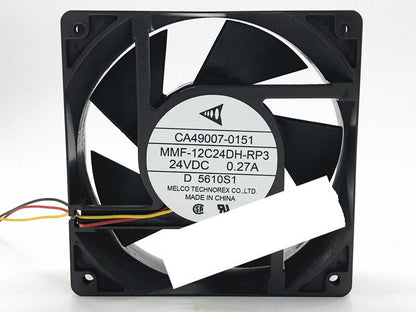Mitsubishi MMF-12C24DH-RP3 24V 0.27A 12CM 3-wire inverter cooling fan