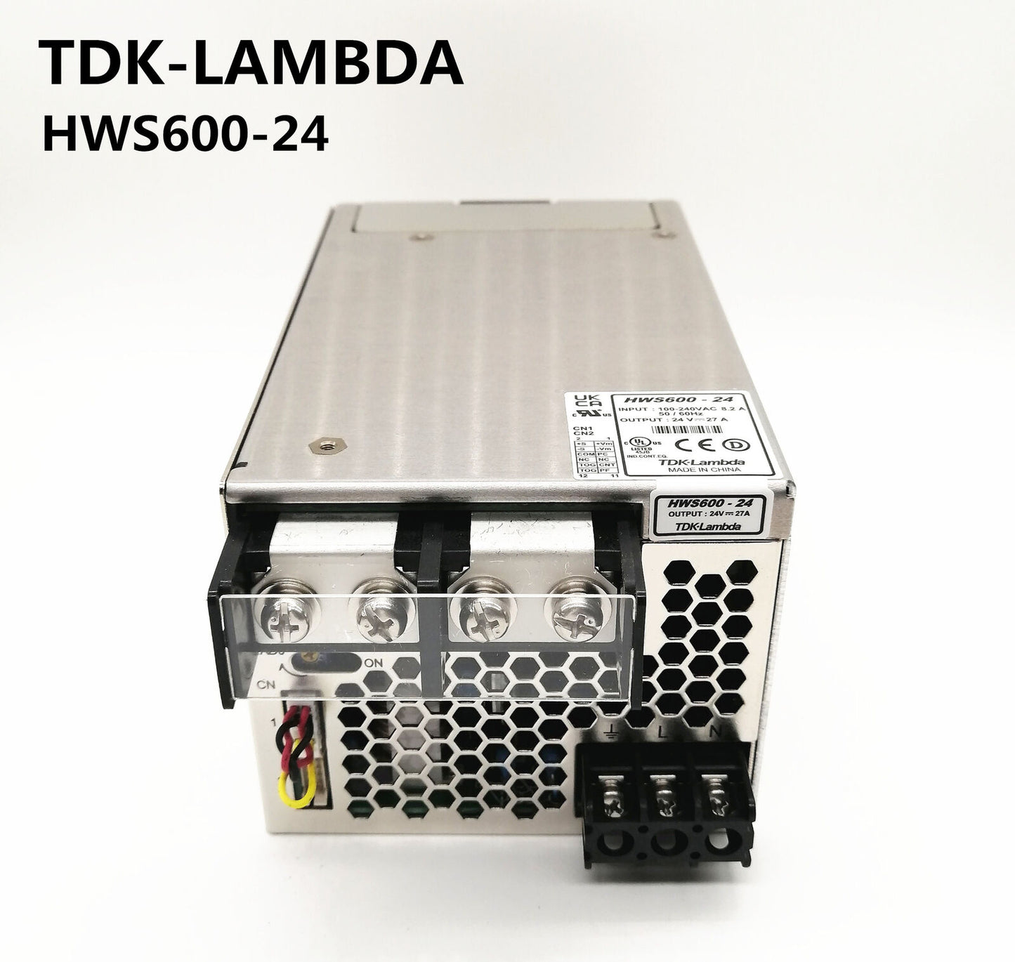 new 1pcs TDK-LAMBDA HWS600-24 24V 27A Switching Power Supply 100-240VAC 8.2A - TDK-LAMBDA