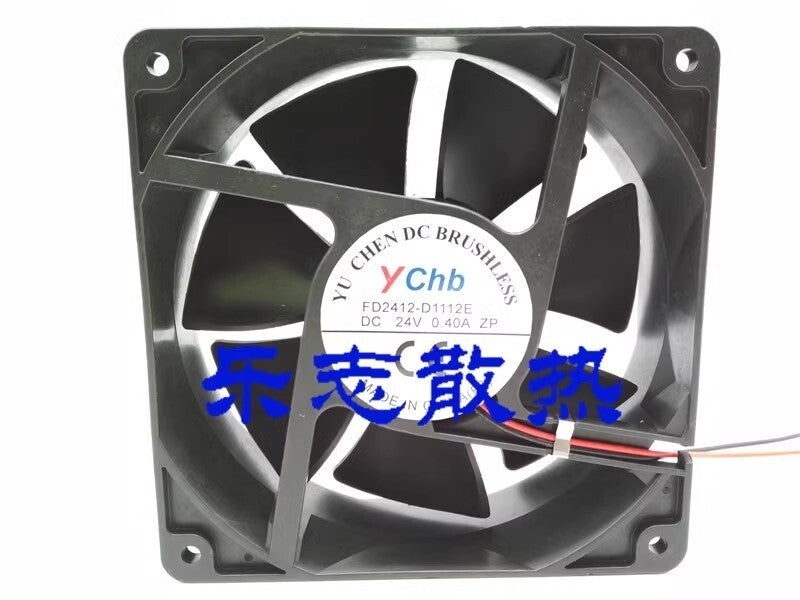 Ychb FD2412-D1112E DC24V 0.40A 12038 2-Wire Inverter Cooling Fan