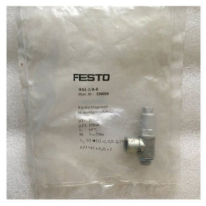 FESTO Check valve HGL-1/8-B 530030 Fast | FESTO Fast-flow check valve with 1/8-inch BSP flange connection and 530030 model number - FESTO