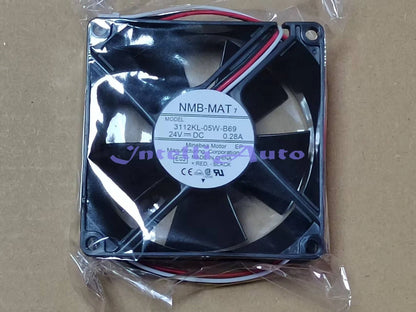 1PC NMB-MAT 3112KL-05W-B69 24V 0.28A 8cm printer frequency converter cooling fan