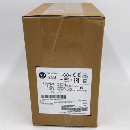 25B-B017N104 PowerFlex 525 4kW AC Drive 25BB017N104 New Original - POWERFLEX