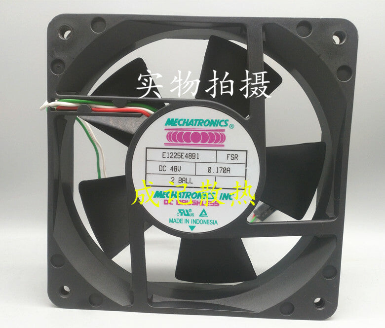1pcs E1225E48B1 FSR 48V 0.170A 12CM 12025 3-wire cooling fan