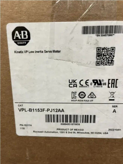 Allen-Bradley VPL-B1153F-PJ12AA 480V Servo Motor | Industrial Equipment - ALLEN-BRADLEY