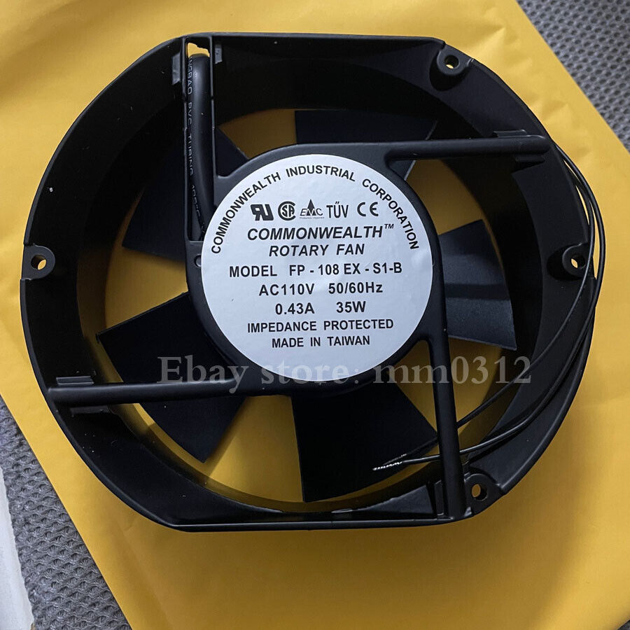 new 1pcs COMMONWEALTH Rotary Fan FP-108EX-S1-B 110V 0.43A 35W Axial Fan - COMMONWEALTH