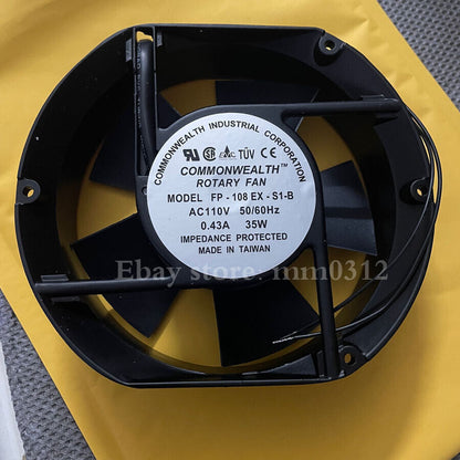 new 1pcs COMMONWEALTH Rotary Fan FP-108EX-S1-B 110V 0.43A 35W Axial Fan - COMMONWEALTH