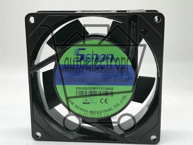 1 PCS SA9225A2 HBT AC 220V 0.058A 9225 9CM Fan 2 wire Aluminum frame