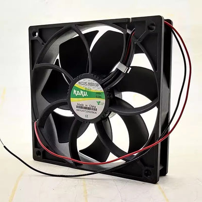 KAKU KA1225-2500D24B DC24V 0.19A 12025 12CM 2-Wire Cooling Fan