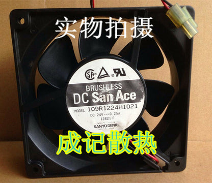 1pcs Sanyo 109R1224H1021 24V 0.25A 12CM inverter fan