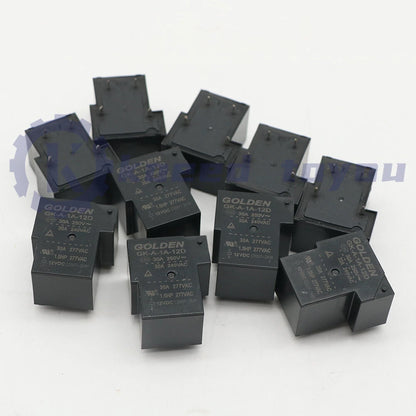 10Pcs GOLDEN GK-A-1A-12D 12VDC Power Relay 4Pins US