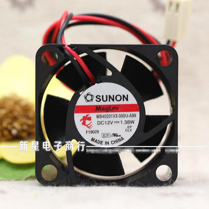 1pcs SUNON MB40201VX-000U-A99 12V 4020 1.38W 4CM cooling fan 2pin