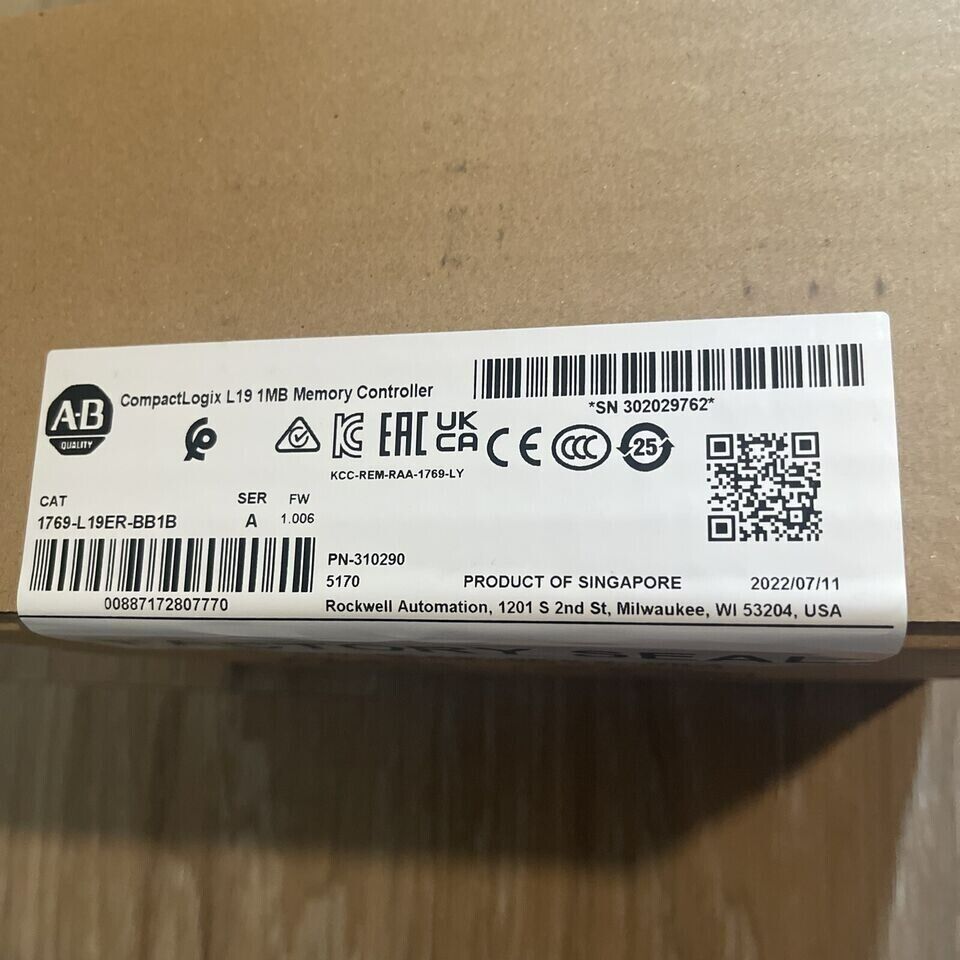 Allen Bradley 1769-L19ER-BB1B Ethernet - ALLEN BRADLEY