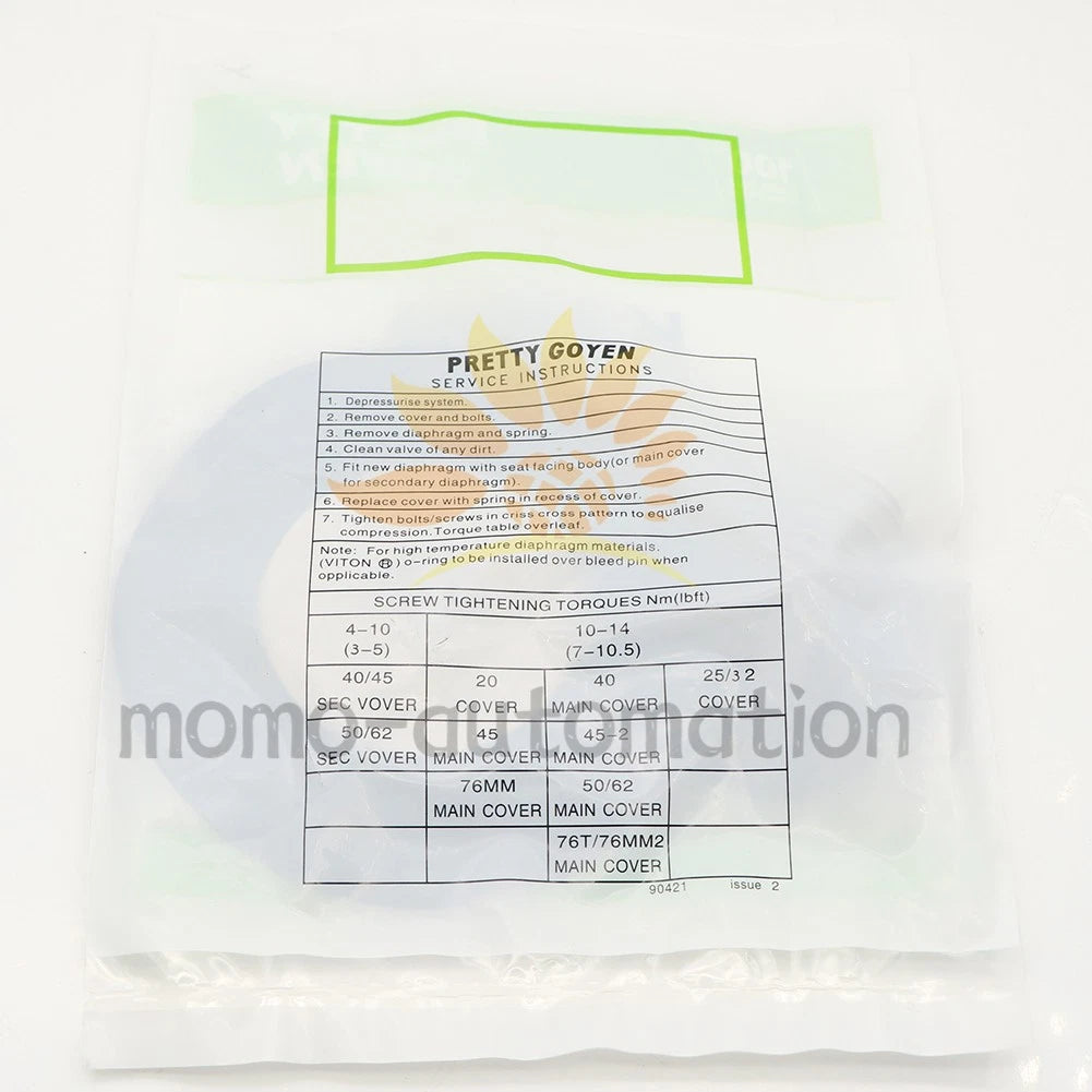 1 PCS GOYEN K4502 M2162 pulse valve diaphragm repair kit