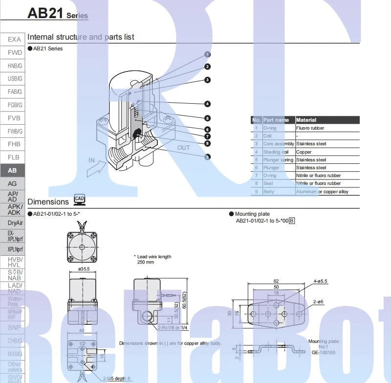 CKD AB21-02-2-DC24V Solenoid Valve