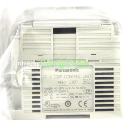 Panasonic AFPX-C30R PLC Control Unit 100~240VAC 16 DC Inputs