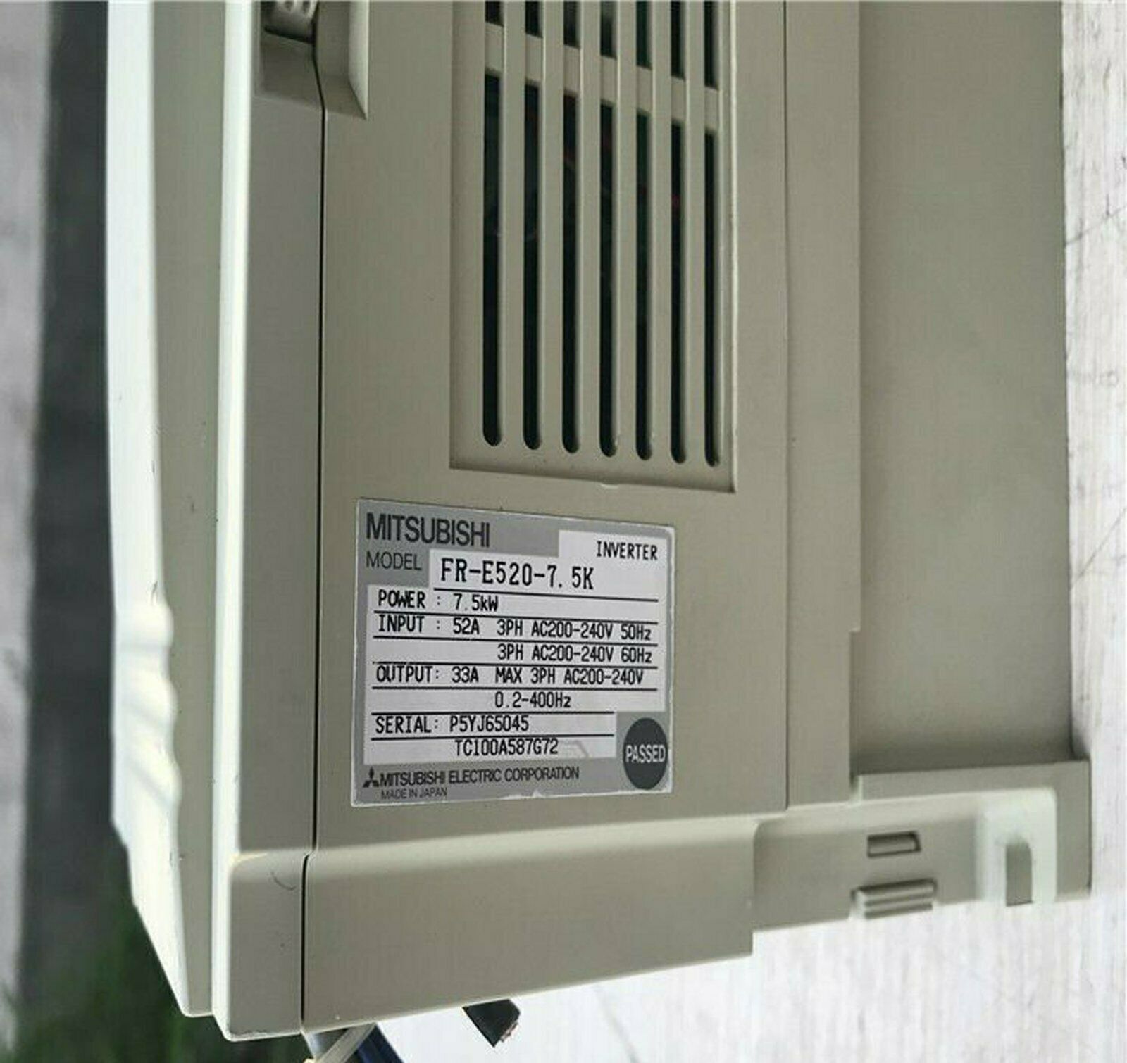 Mitsubishi FR-E520-7.5K Inverter Used – 7.5kW Condition Excellent - MITSUBISHI