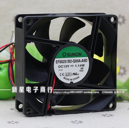 1pcs SUNON EF80251B2-Q00A-A9D 12V 1.14W 8025 8CM cooling fan