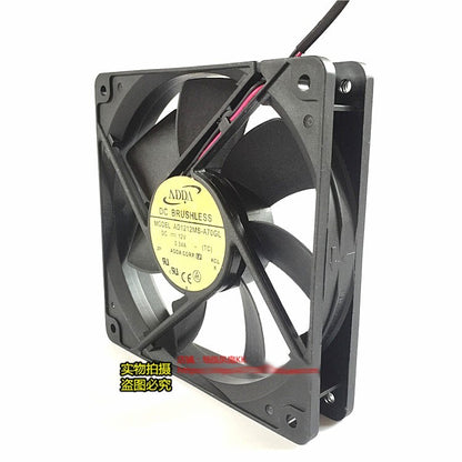 ADDA AD1212MS-A71GL 12025 12V 0.34A 12CM 2-Wire Silent High Airflow Cooling Fan