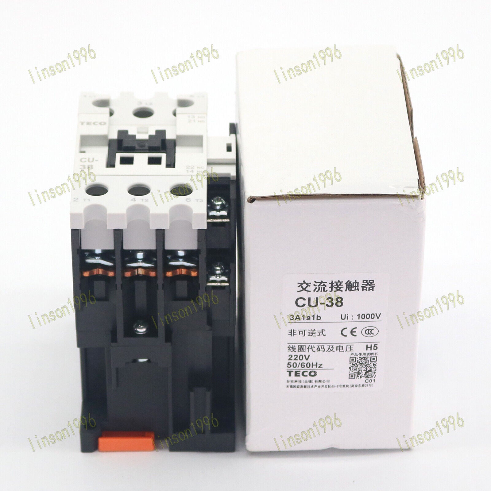 TECO Magnetic Contactor CU-38 220VAC Fast Ship - TECO