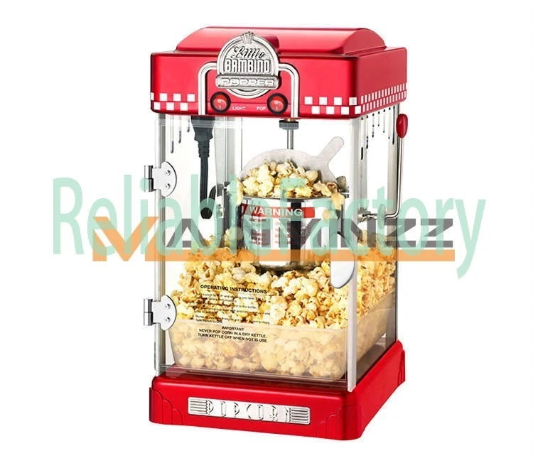 One Commercial/Household stainless steel Popcorn machine 80g 300W 220V