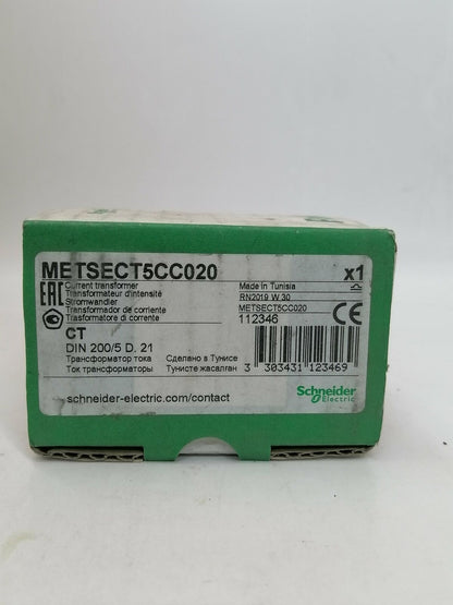 Schneider Electric | METSECT5CC020 | CURRENT TRANSFORMER DIN 200/5 SHIP - KOEED